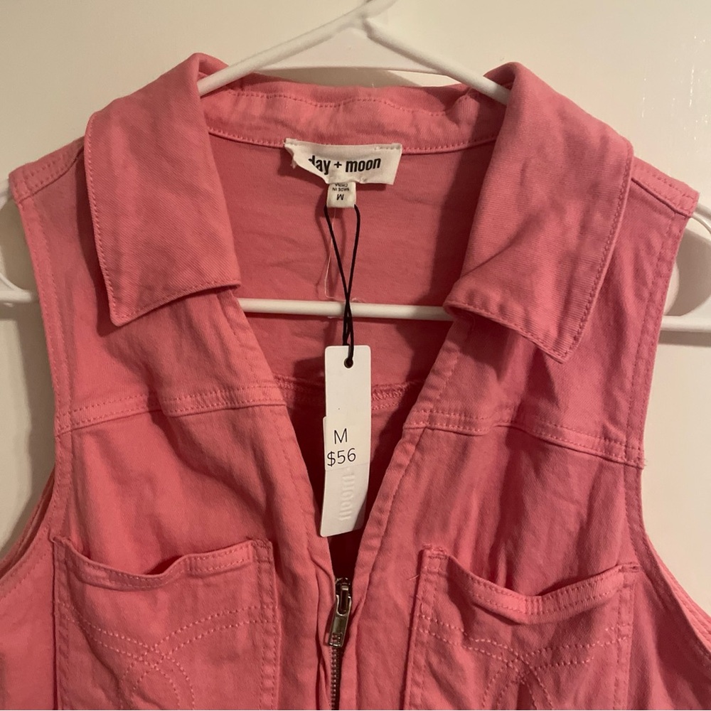 Pink Sleeveless Vest dress by Day + Moon